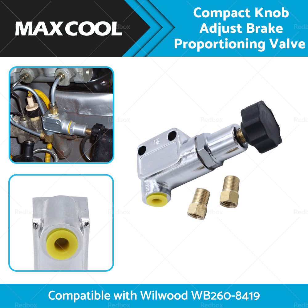{{ Compact Knob Adjust Brake Proportioning Valve Suitable For Wilwood WB260-8419 }} - Buy Car Parts Online at {{ Kaka Auto Parts }}.