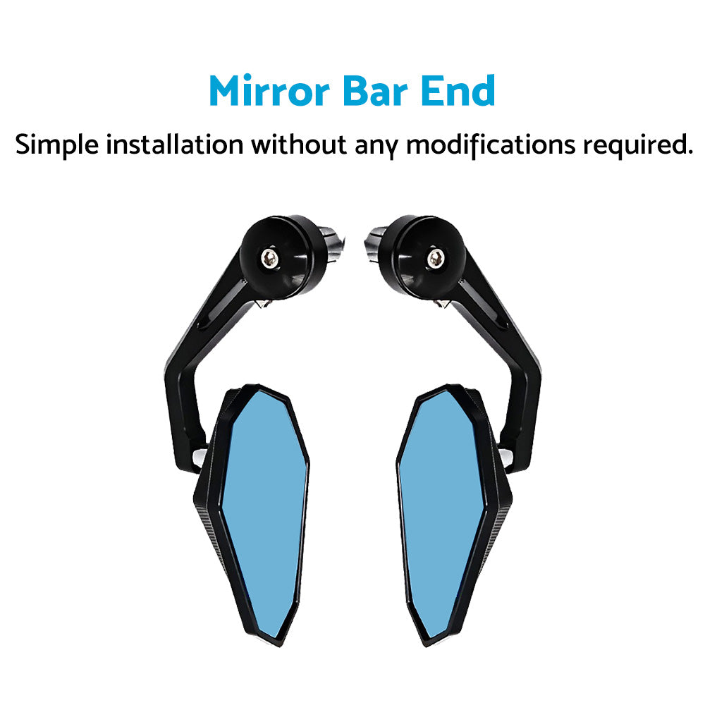 Rearview Handle Bar End Side Mirrors Suitable For Yamaha MT-07 / MT07 / FZ07 2013-2021