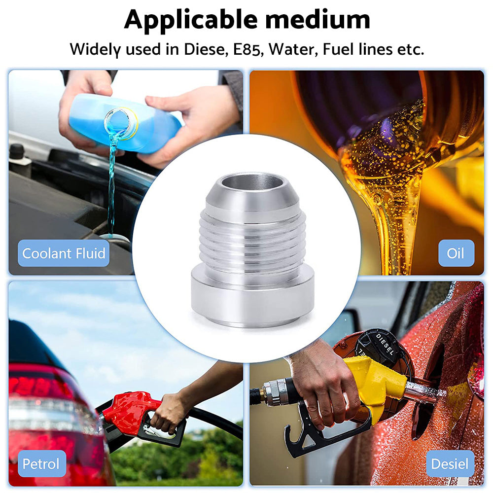 {{ AN16 Male Aluminium weld on JIC bung fitting -16AN JXSS032 AU }} - Buy Car Parts Online at {{ Kaka Auto Parts }}.