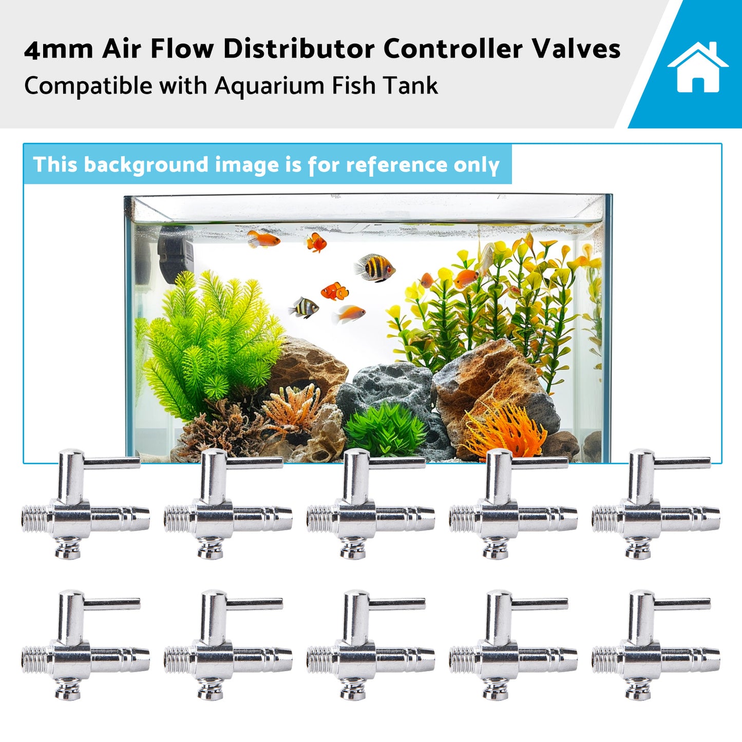 {{ 4mm Air Flow Distributor Controller Valves Suitable for Aquarium Fish Tank }} - Buy Car Parts Online at {{ Kaka Auto Parts }}.
