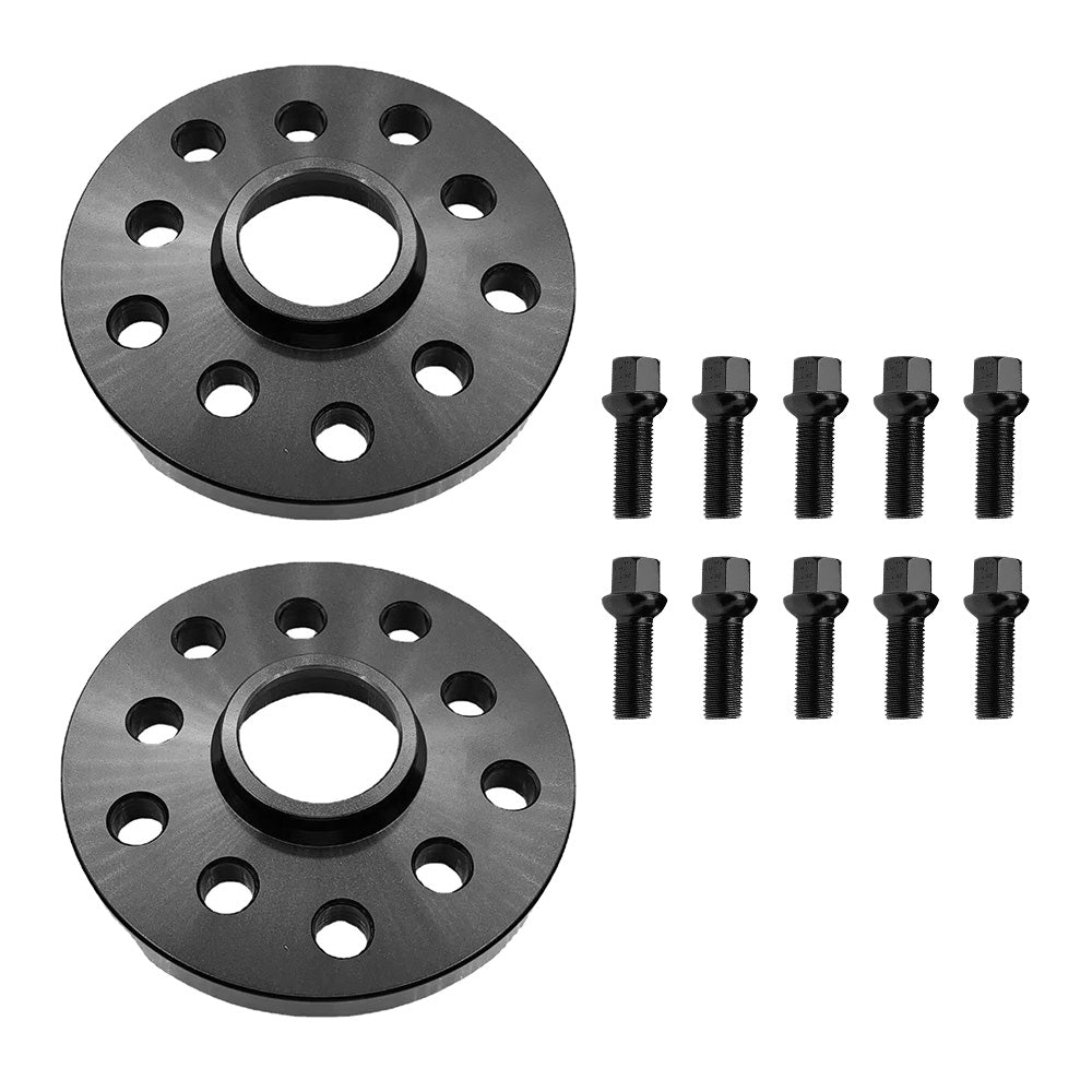 2x 15mm Hubcentric Wheel Spacers 5x112 Suitable For VW Golf GTI / R / R32 MK4-MK7