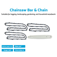 20'' Bar & Chain Combo 3/8 .058 72DL Suitable For Poulan/Poulan Pro Shindaiwa