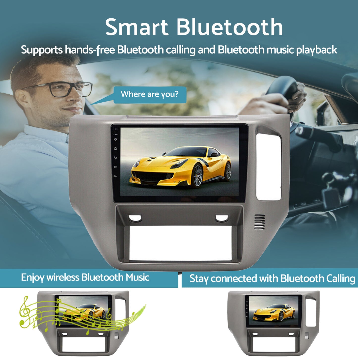 {{ In-Dash Units Android 13 9'' Bluetooth Suitable For Nissan Patrol 2004-15 GU Y61 }} - Buy Car Parts Online at {{ Kaka Auto Parts }}.