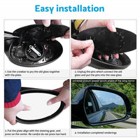 Left Side Mirror Glass With Base Suitable For Holden Cruze JG JH 2009-2016