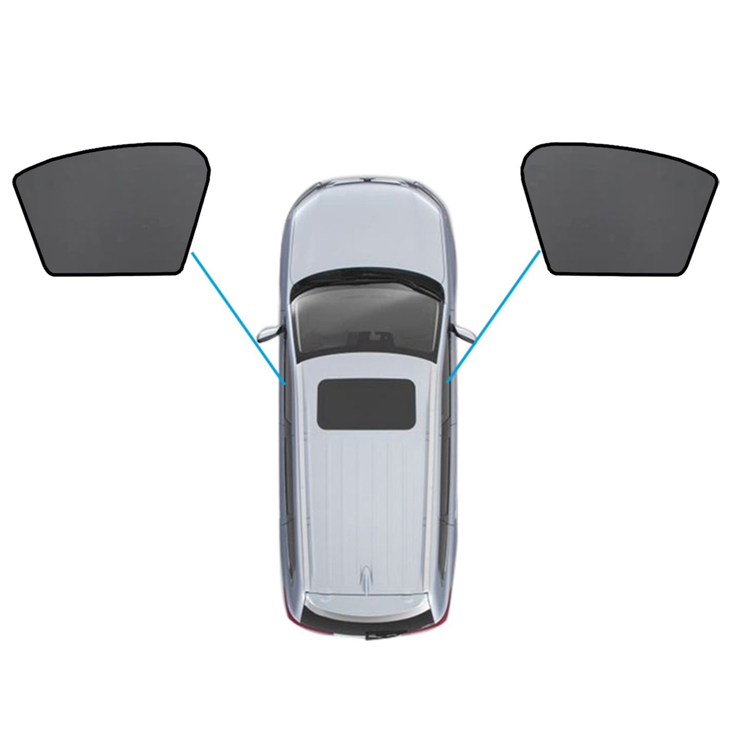 {{ Magnetic Mesh Sun Blind Shades Suitable for Volvo XC40 2018-2024 On Front/Rear }} - Buy Car Parts Online at {{ Kaka Auto Parts }}.
