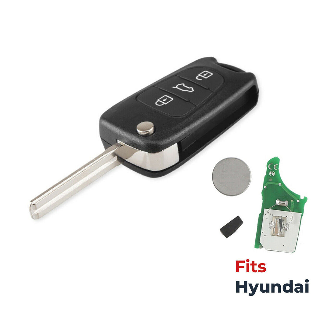 Remote Flip Key with Transponder 433MHz ID46 Suitable For Hyundai i20 i30 ix35