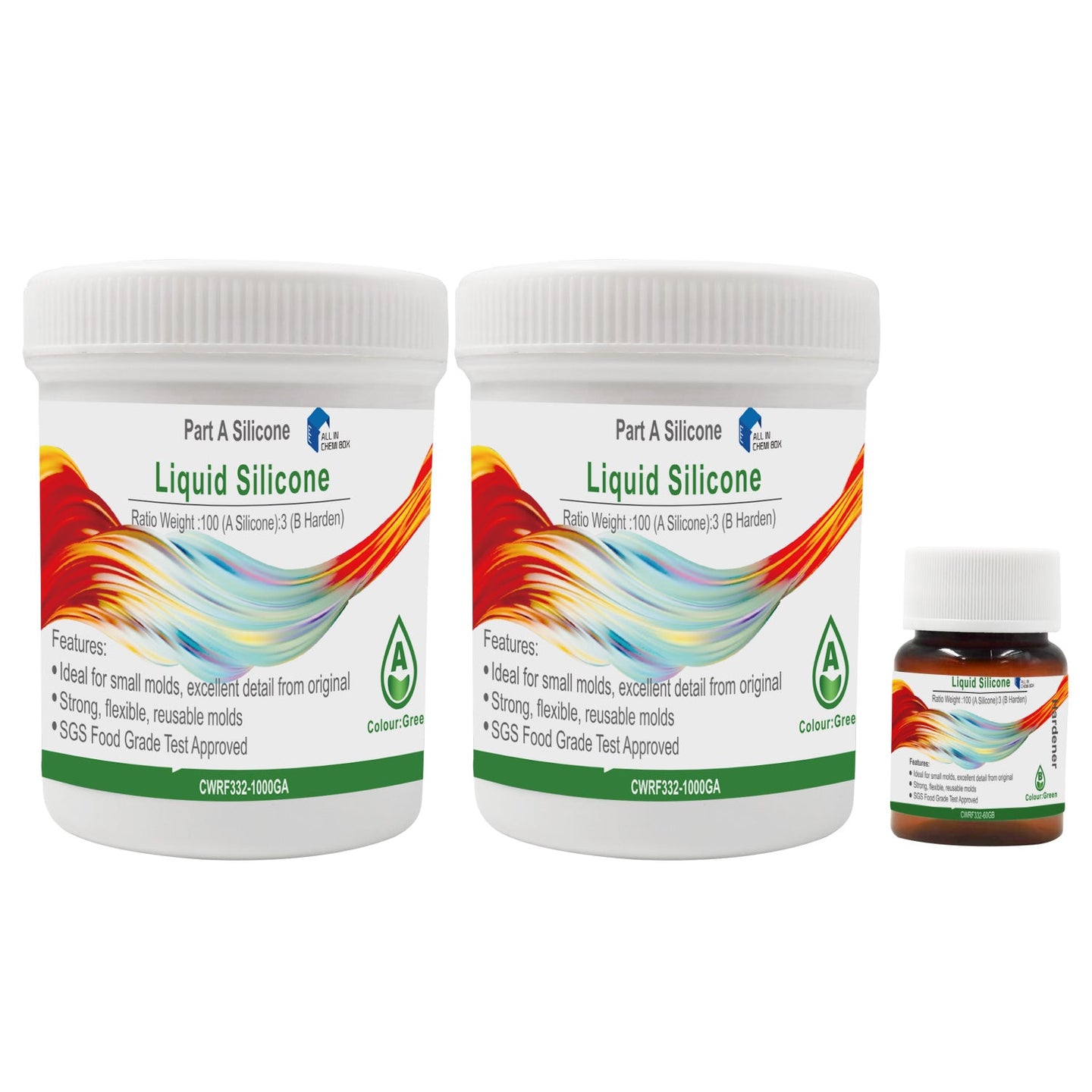 {{ SH25 Liquid Silicone Rubber Mould Making Kit 100 3 Mix - 1Kg 2Kg 5Kg 10Kg Green }} - Buy Car Parts Online at {{ Kaka Auto Parts }}.