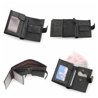 RFID Blocking Slim Leather Trifold Wallet With Credit Card Holder Suitable For Men