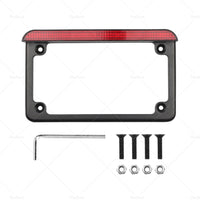 {{ Motorcycle License Plate Frame Bracket w  LED Brake Light  Suitable For Harley }} - Buy Car Parts Online at {{ Kaka Auto Parts }}.