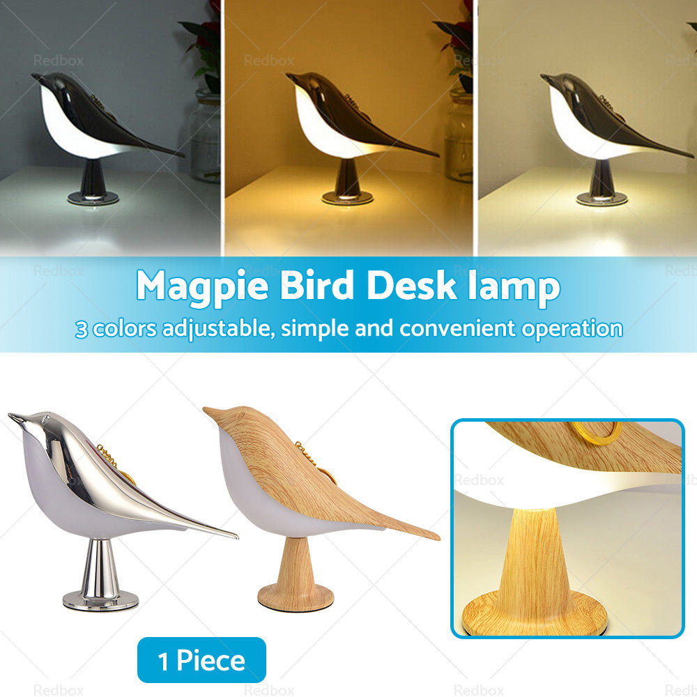 {{ Modern Magpie Bird LED Table Desk Lamp Bedside Touch Reading Night Light Bedroom }} - Buy Car Parts Online at {{ Kaka Auto Parts }}.