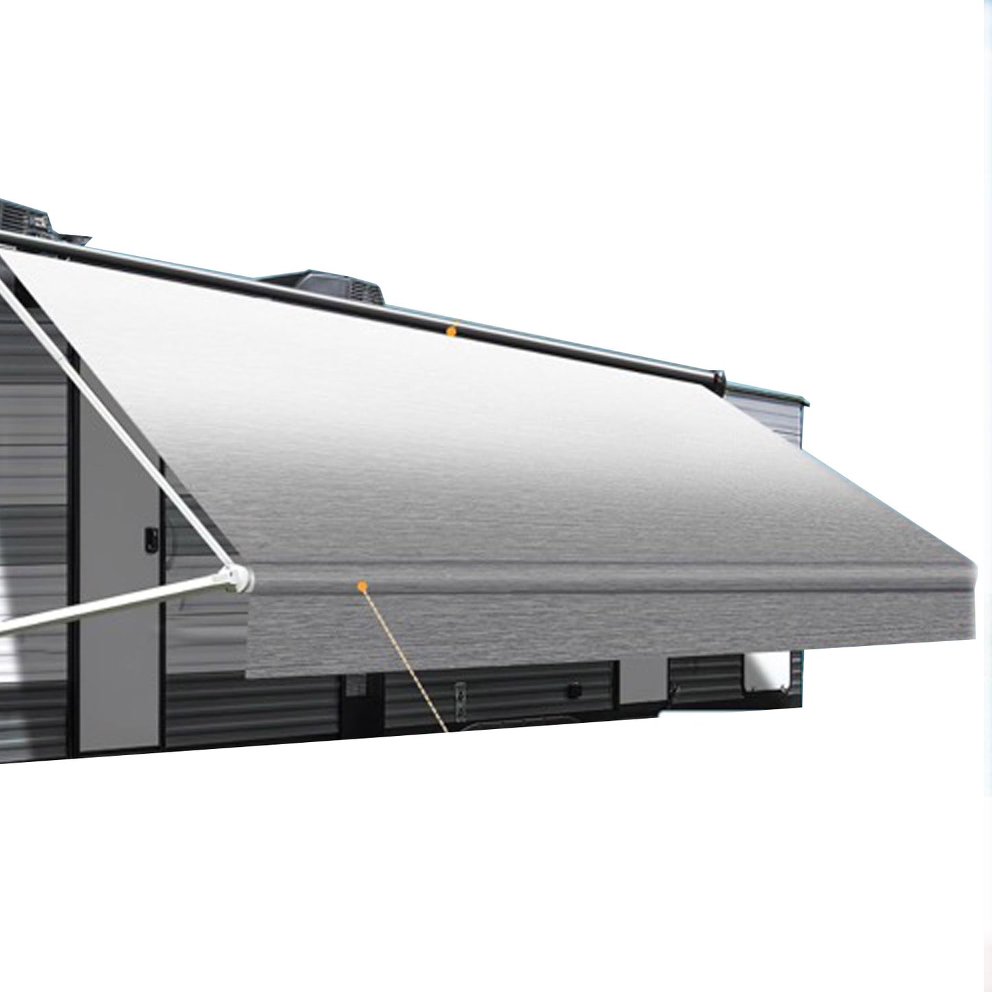 PVC Vinyl Awning Fabric Gray Fade 13-16FT Suitable For RV Caravan Trailer Camper