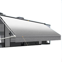 PVC Vinyl Awning Fabric Gray Fade 13-16FT Suitable For RV Caravan Trailer Camper