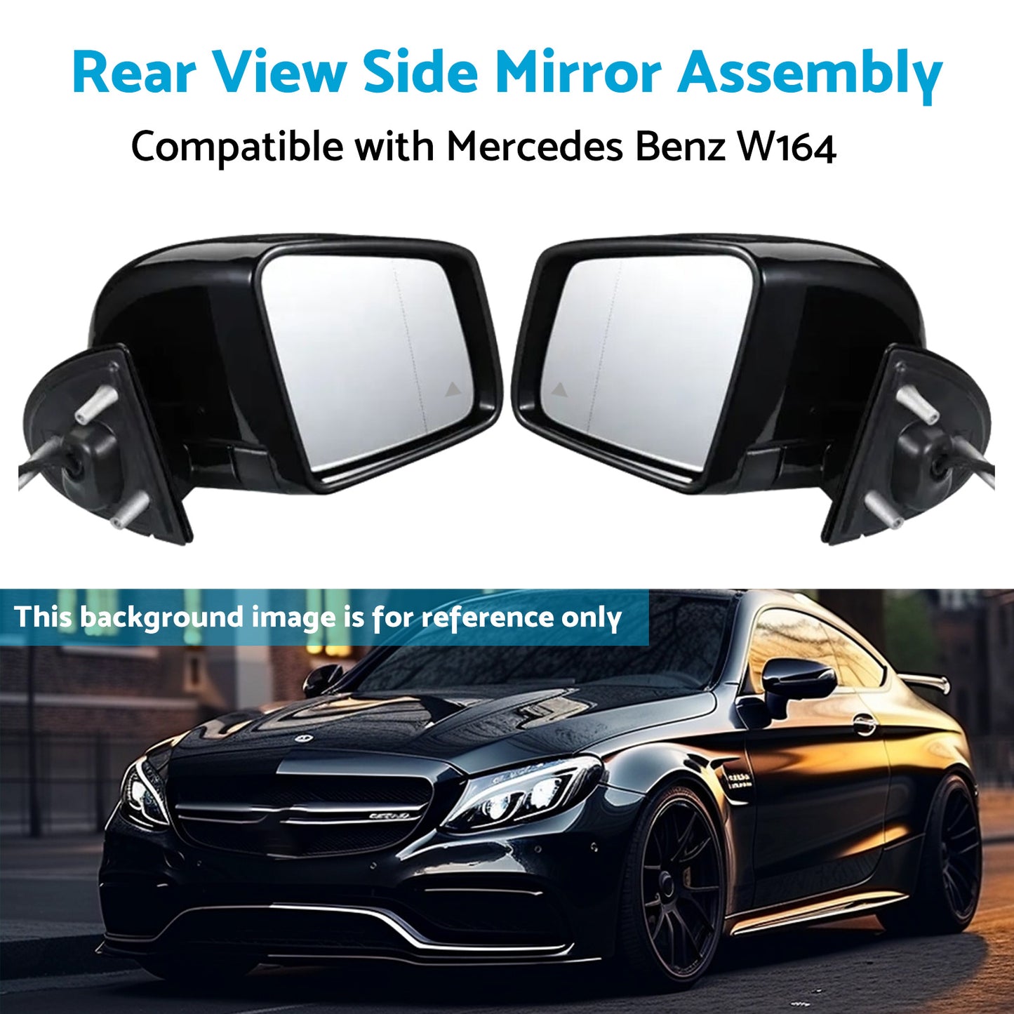 {{ View Side Mirror Assembly Rear Suitable for 05-11 Mercedes Benz W164 X164 ML GL }} - Buy Car Parts Online at {{ Kaka Auto Parts }}.