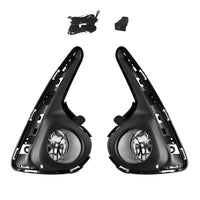 2x Front Grill Bumper Halogen Fog Lights Suitable For Toyota Yaris 2018-2019