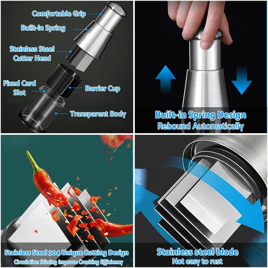 Pressed Garlic Chopper Stainless Steel 304 Suitable For Mincing & Crushing Garlic