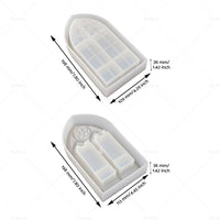 {{ Epoxy Resin Mold Church Window Silicone Dish Trinket Tray Jewelry Container }} - Buy Car Parts Online at {{ Kaka Auto Parts }}.