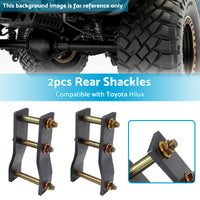 {{ 2x Rear Extended Greasable Shackles 2 inch  50mm Lift Suitable For Toyota Hilux KUN26 }} - Buy Car Parts Online at {{ Kaka Auto Parts }}.