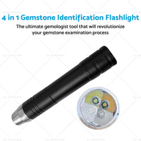 {{ Professional Gemstone Identification Light 4 in1 LED Flashlight Gemologist Tool }} - Buy Car Parts Online at {{ Kaka Auto Parts }}.
