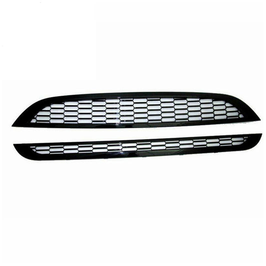 2x Honeycomb Mesh Front Grill Suitable For Mini Cooper R50 / R52 / R53 2002-2006
