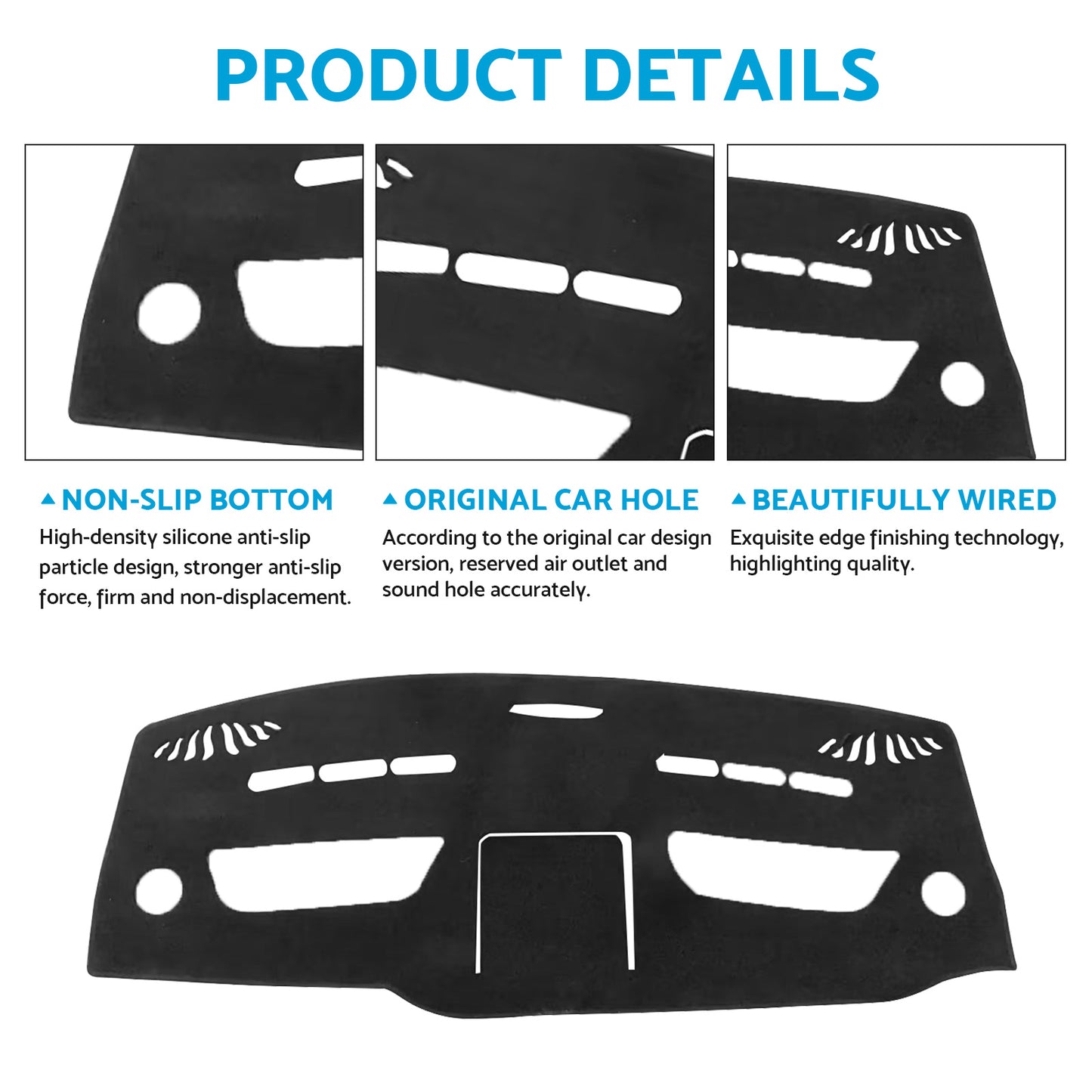 Dashboard Cover Dash Mat Black Suitable For Mercedes Vito 447 Chassis 2014+