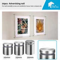 {{ 20 PCS Stainless Stand off Bolts Mount Standoffs Sign Advertisement Fixings }} - Buy Car Parts Online at {{ Kaka Auto Parts }}.