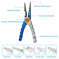 {{ 7. 9  Aluminium Fishing Pliers Hook Remover Line Cutting Mono Braid Fish Grip }} - Buy Car Parts Online at {{ Kaka Auto Parts }}.