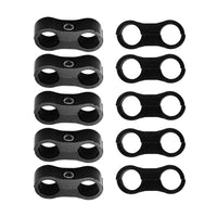 10x AN6 6AN AN-6 Nylon Braided Stainless Steel Fuel Oil Line Hose Separator Clamp