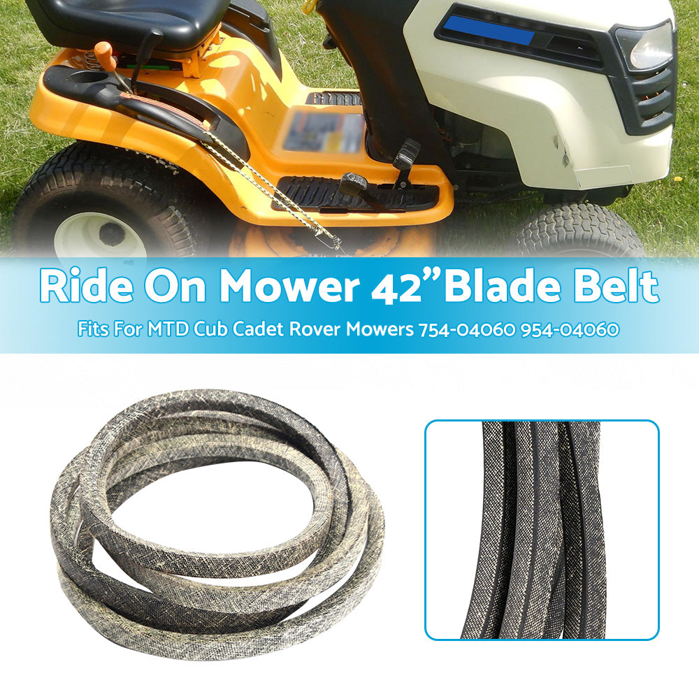 {{ Deck Belt For 42 inch  Cut Rover MTD Cub Cadet Ride on Mower 754-04060 954-04060 }} - Buy Car Parts Online at {{ Kaka Auto Parts }}.