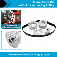 {{ Suitable For Holden 253 304 308 Gilmer Drive Kit With Powersteering Pulley }} - Buy Car Parts Online at {{ Kaka Auto Parts }}.