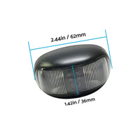 10x 2-LED Clearance Side Marker Lights Suitable For Trailer Truck 12V 24V Red & Amber