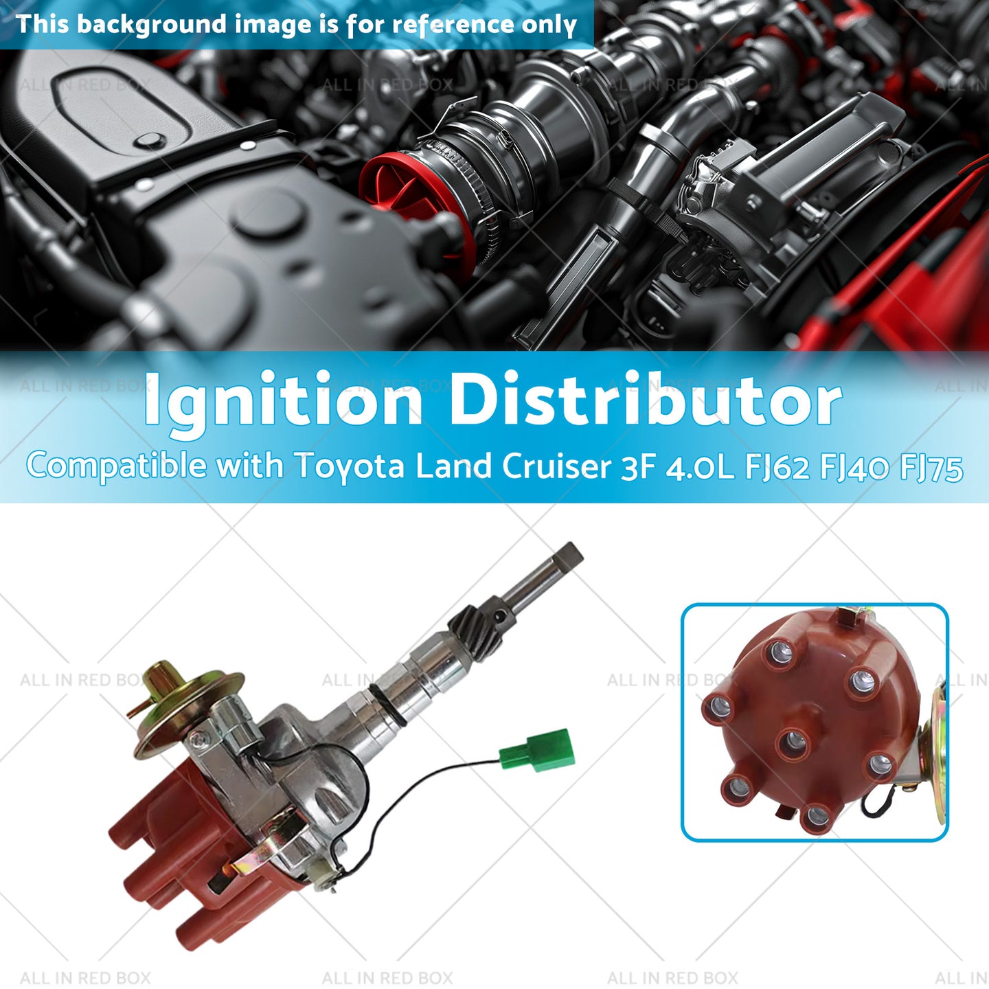 {{ 19100-61180 Distributor Suitable for Toyota Land Cruiser 3F 4. 0L FJ62 FJ40 FJ75 }} - Buy Car Parts Online at {{ Kaka Auto Parts }}.