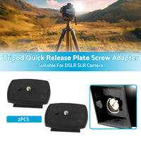 {{ 2PCS Tripod Quick Release Plate Screw Adapter Mount Head Suitable For DSLR SLR }} - Buy Car Parts Online at {{ Kaka Auto Parts }}.