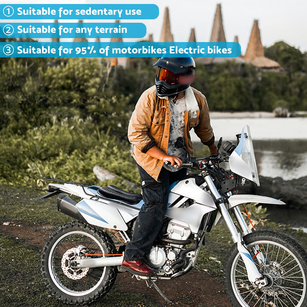 {{ Foldable Passenger Motorcycle Gel Rear Seat Cushion 3D Honeycomb Structure }} - Buy Car Parts Online at {{ Kaka Auto Parts }}.