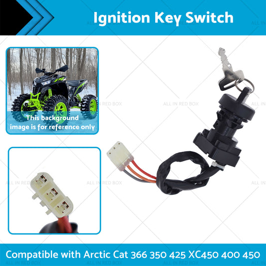Ignition Key Switch Suitable for Arctic Cat 366 350 425 XC450 400 450 3313-439