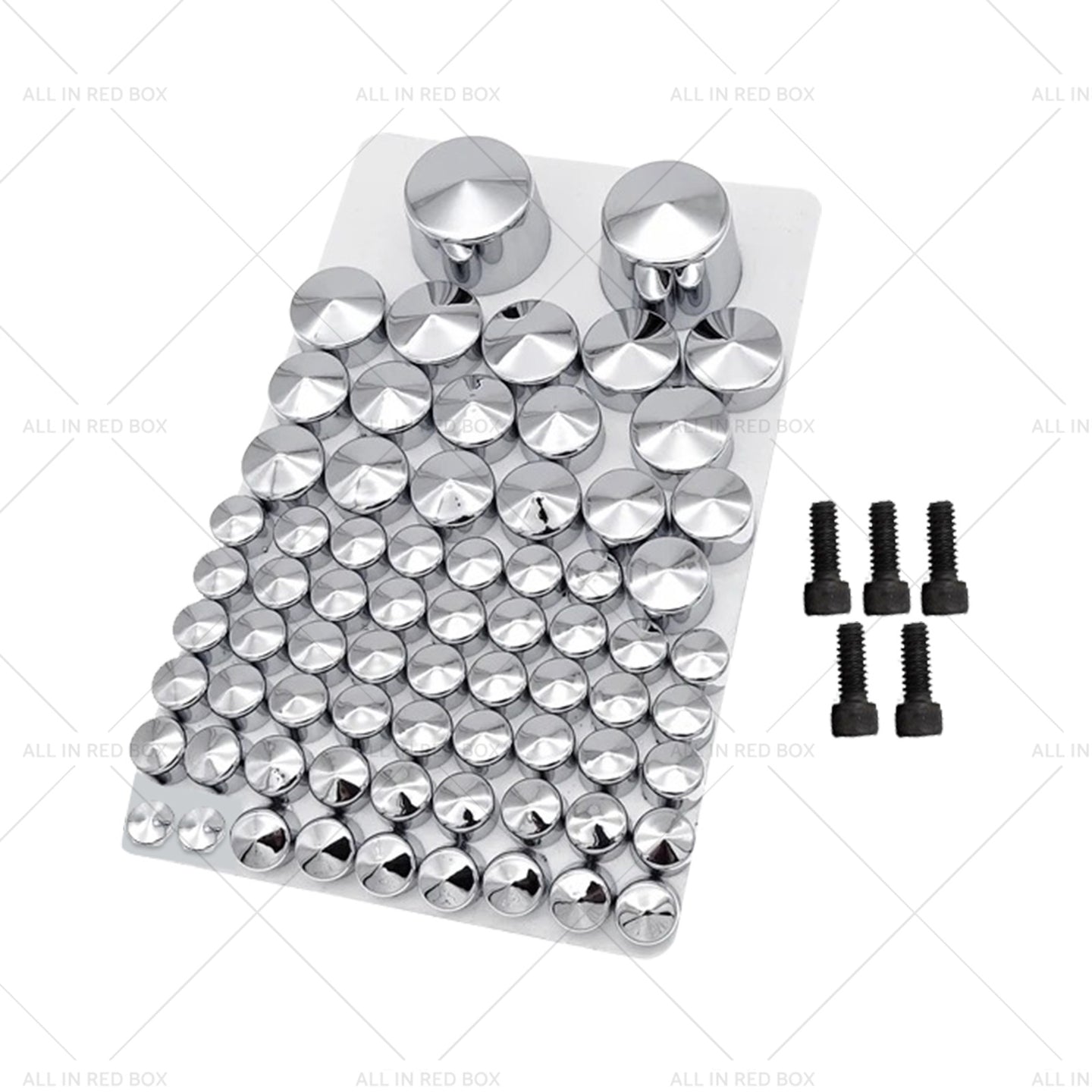 {{ Chrome Bolt Topper Cover Caps Suitable for Harley Twin Cam Softail 07-13 }} - Buy Car Parts Online at {{ Kaka Auto Parts }}.