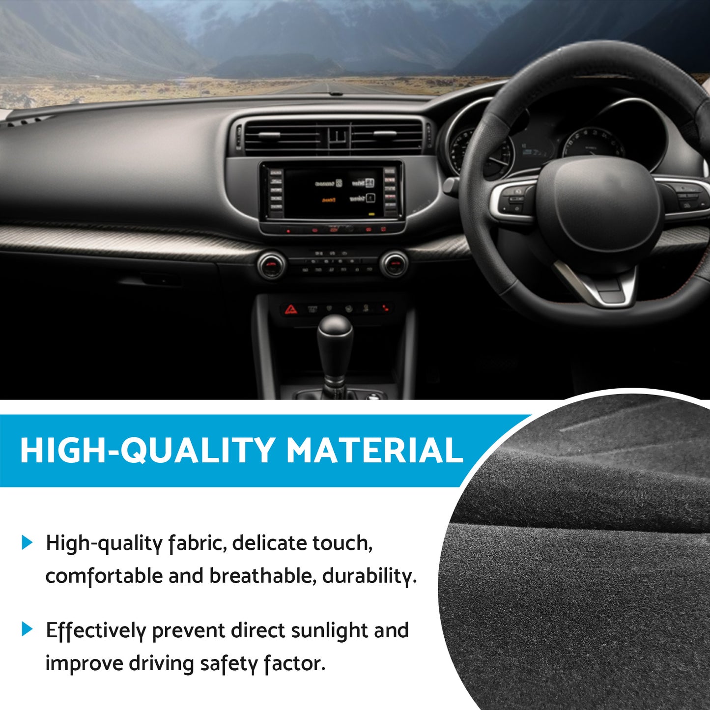 Dash Mat Dashboard Cover Suitable For Mitsubishi Lancer CJ CF EVO 2006-2019