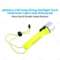 {{ 55000Lm LED Scuba Diving Flashlight Torch Underwater Light Lamp Waterproof }} - Buy Car Parts Online at {{ Kaka Auto Parts }}.