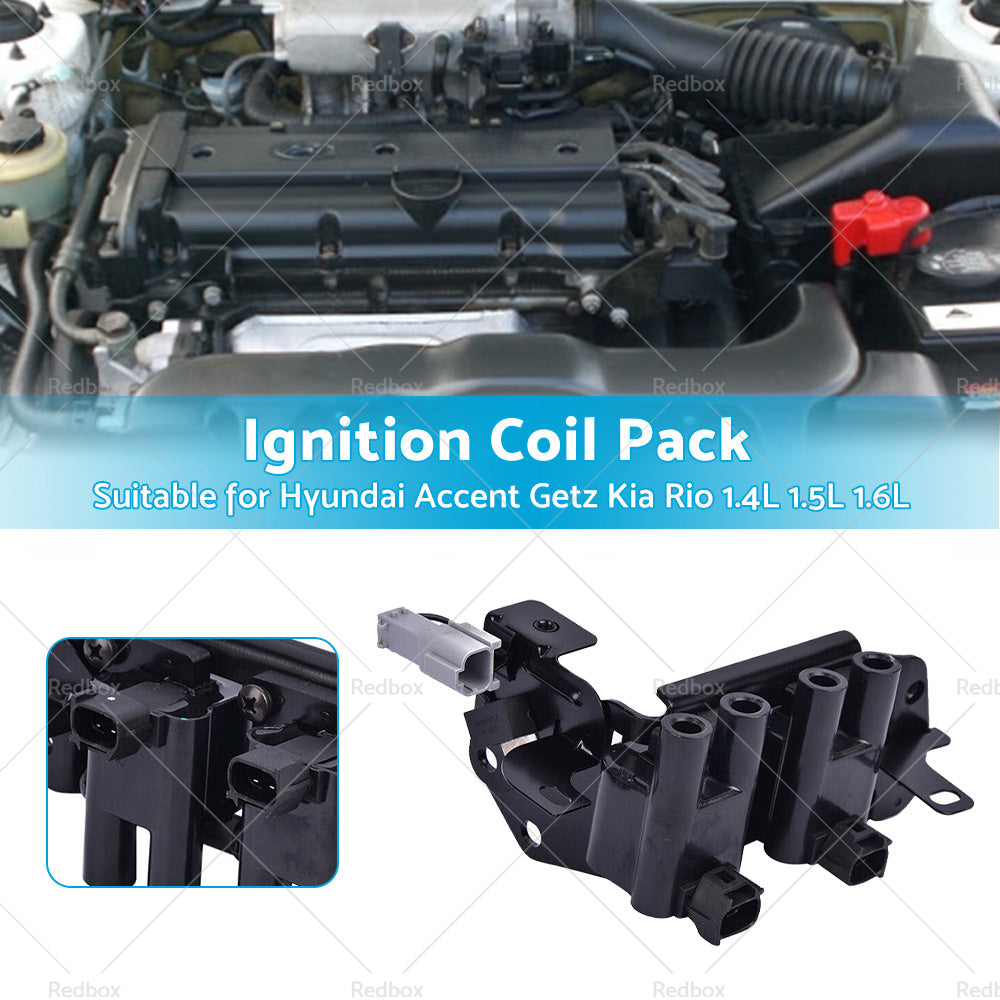 {{ Ignition Coil Pack Suitable for Hyundai Accent Getz Kia RIO 1. 4L 1. 5L 1. 6L G4EC }} - Buy Car Parts Online at {{ Kaka Auto Parts }}.