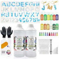 Epoxy Resin 1:1 AB Kit Craft Coating UV Color Pigment Paste Liquid Silicone Mold