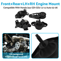 {{ 4x Engine Mount Front+Rear+LH+RH Suitable For Jazz GD1 GD3 L13A1 L15A1 Auto }} - Buy Car Parts Online at {{ Kaka Auto Parts }}.