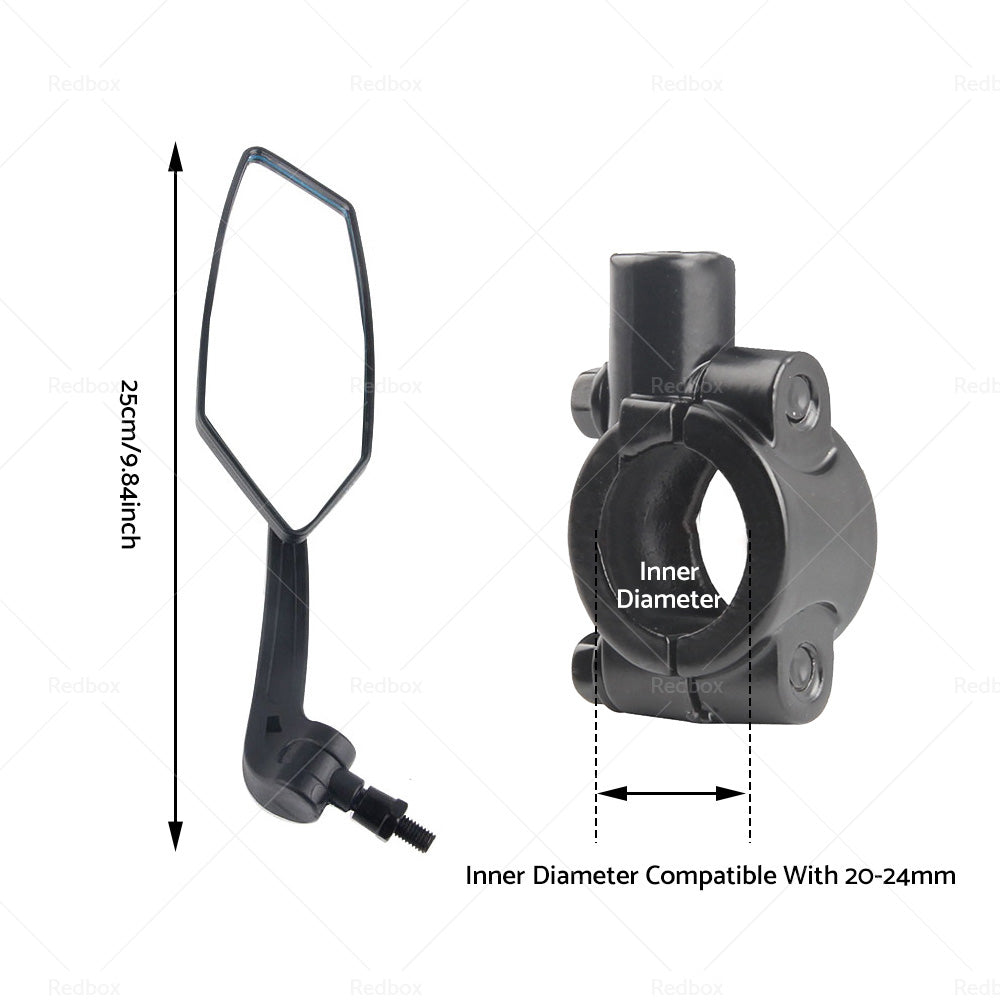 {{ Bicycle Bike Cycle Handlebar Rear View Mirrors Rearview Rectangle Back Mirror }} - Buy Car Parts Online at {{ Kaka Auto Parts }}.