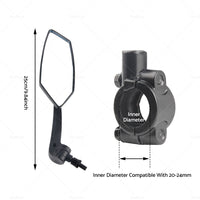 {{ Bicycle Bike Cycle Handlebar Rear View Mirrors Rearview Rectangle Back Mirror }} - Buy Car Parts Online at {{ Kaka Auto Parts }}.