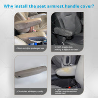 {{ 2PCS LEATHER Seat Armrest Handle Cover Suitable For 2005-2013 Range Rover SPORT }} - Buy Car Parts Online at {{ Kaka Auto Parts }}.