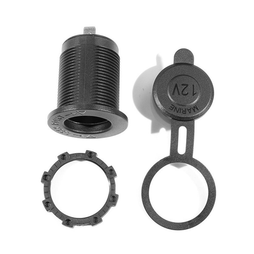 2x Waterproof 12V Car Cigarette Lighter Socket With USB Charger Power Adapter Outlet