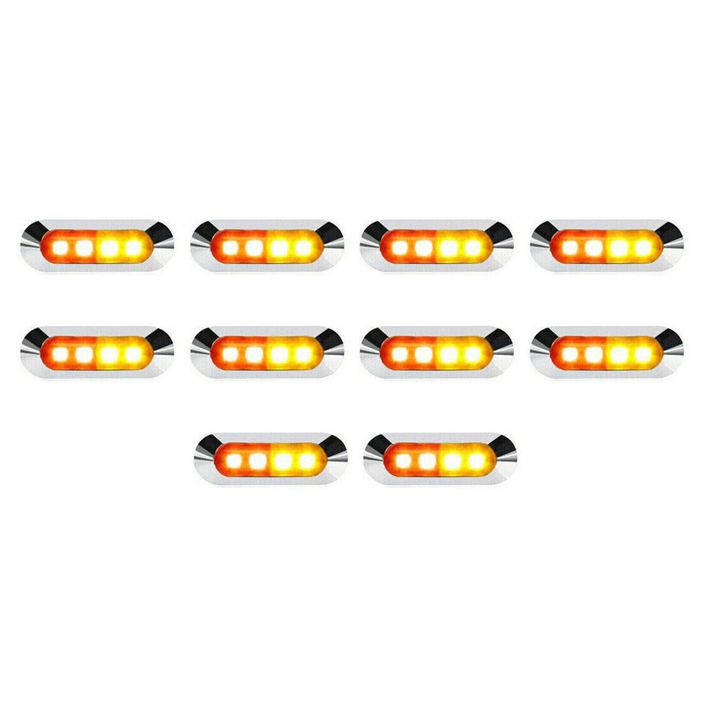 10x Amber Red Clearance Lights Side Marker  Suitable For Truck Trailer Caravan