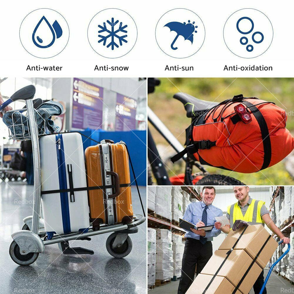 {{ 2/4pcs Metal Buckle Cam Tie Down Strap Heavy Lugga Cargo Ratchet Lashing Rope 2M }} - Buy Car Parts Online at {{ Kaka Auto Parts }}.