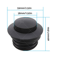 {{ Black Flush Gas Tank Cap Fuel Cover Fit For Harley Touring Sportster XL883 1200 }} - Buy Car Parts Online at {{ Kaka Auto Parts }}.