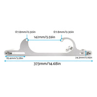 {{ Throttle Cable Bracket Carburetor Billet Aluminum Silver Fits For Carb 4150 4160 }} - Buy Car Parts Online at {{ Kaka Auto Parts }}.