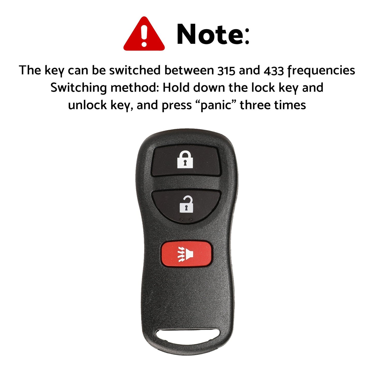 Remote Flip Car Key Suitable for Nissan X-Trail T30 2002-2007 433MHz Replacement