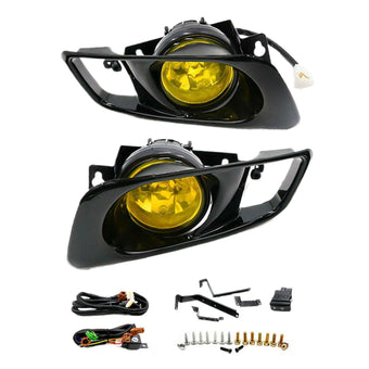 compare product Yellow Fog Lights Lamp Kit Suitable For Honda Civic EK EM 2 3 4 Dr JDM 1999-2000